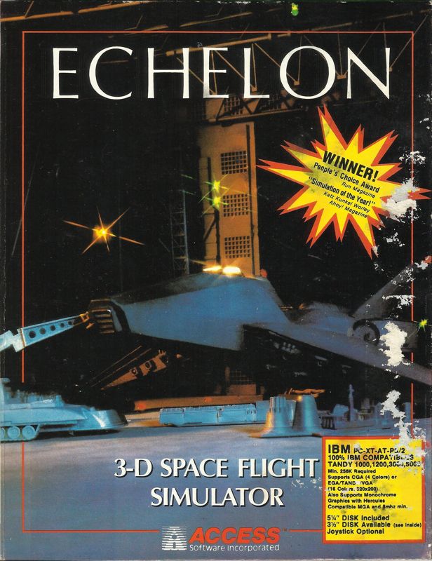Front Cover for Echelon (DOS) (5.25" Original Release)