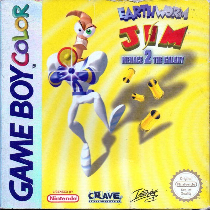 Front Cover for Earthworm Jim: Menace 2 the Galaxy (Game Boy Color)