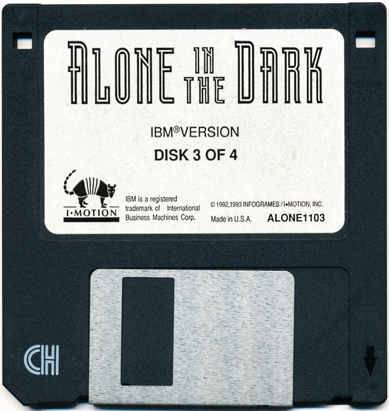 Media for Alone in the Dark (DOS) (Alternate release): Disk 3