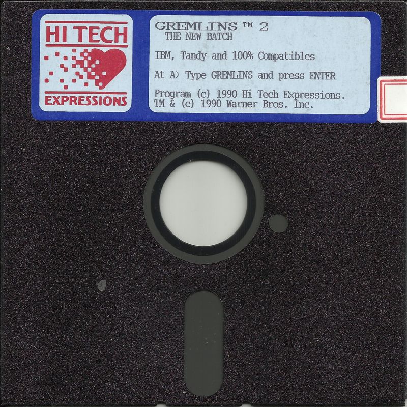 Media for Gremlins 2: The New Batch (DOS) (Dual Media release): 5.25" disk
