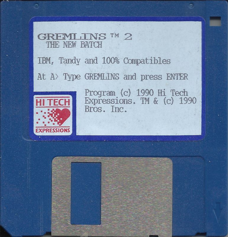Media for Gremlins 2: The New Batch (DOS) (Dual Media release): 3.5" disk