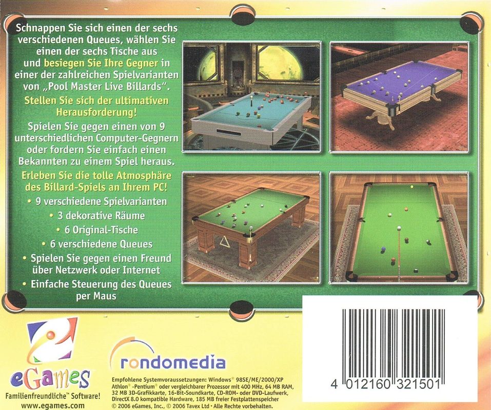 Live Billiards 2 (2005) - MobyGames