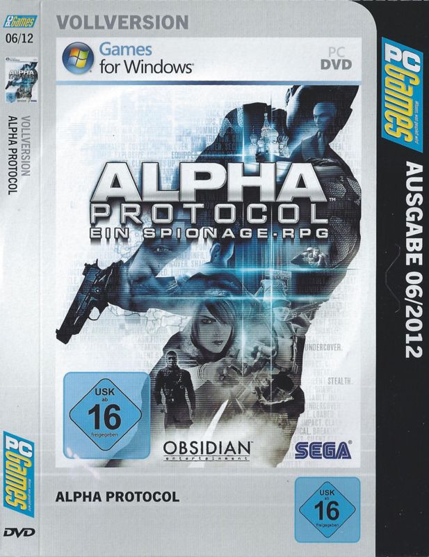 Other for Alpha Protocol (Windows) (PC Games 06/2012 covermount): Cardboard Sleeve - Front - Disc 1