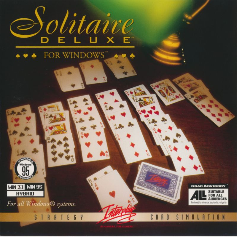 Front Cover for Solitaire Deluxe (Windows 3.x) (Windows 95 compatible re-release)