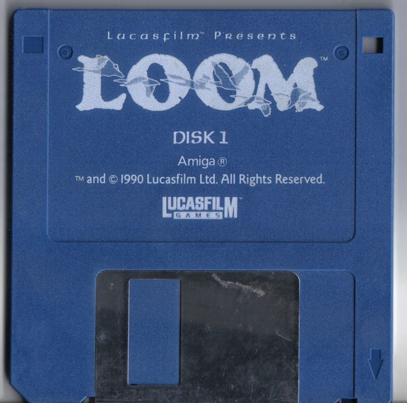 Media for Loom (Amiga) (US release with alternate disc label): Disc 1/3