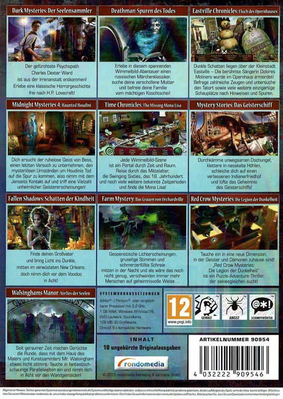 Back Cover for Das große Mystery Wimmelbild-Paket (Windows)