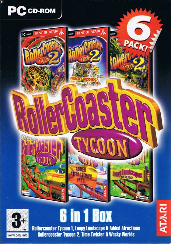 Front Cover for RollerCoaster Tycoon 6 Pack (Windows)