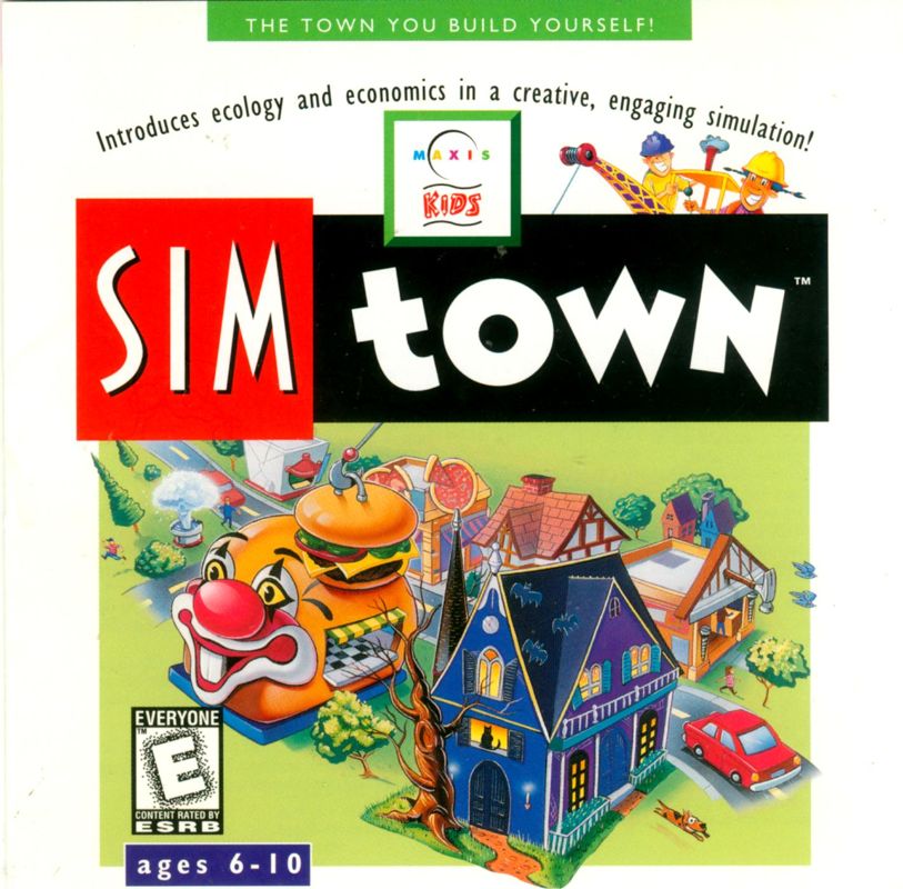 Front Cover for SimTown (Macintosh and Windows and Windows 3.x) (Scholastic Book Club release)