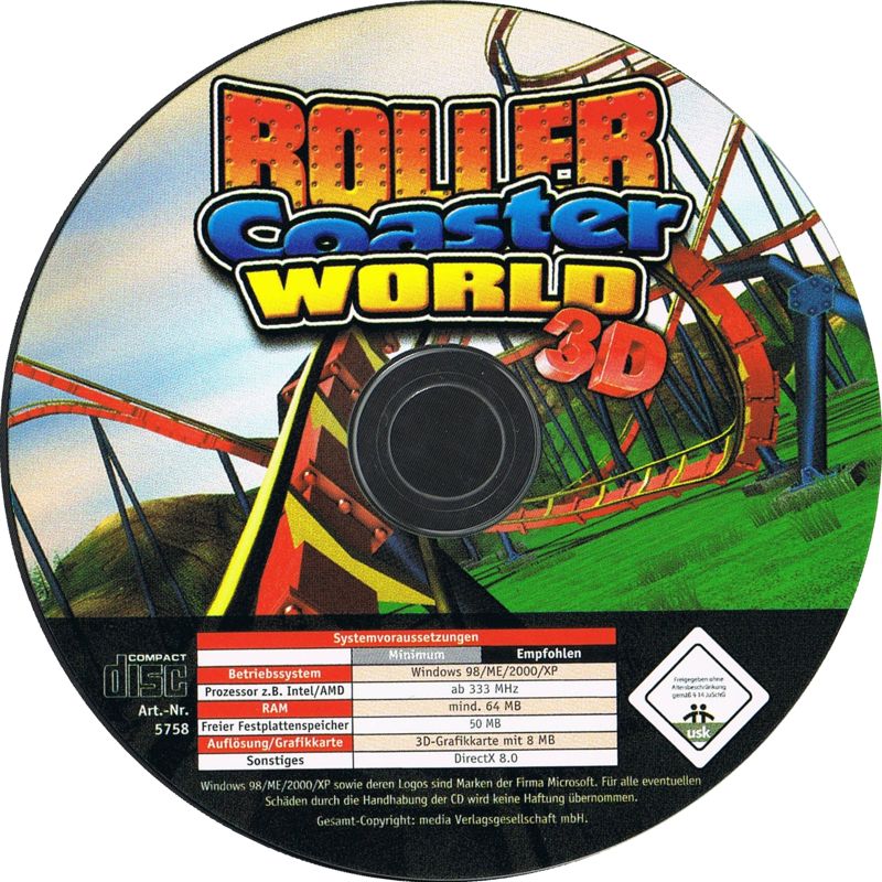 Media for Roller Coaster Factory 2 (Windows) (re-release)