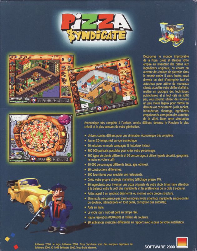 Back Cover for Fast Food Tycoon (Windows)