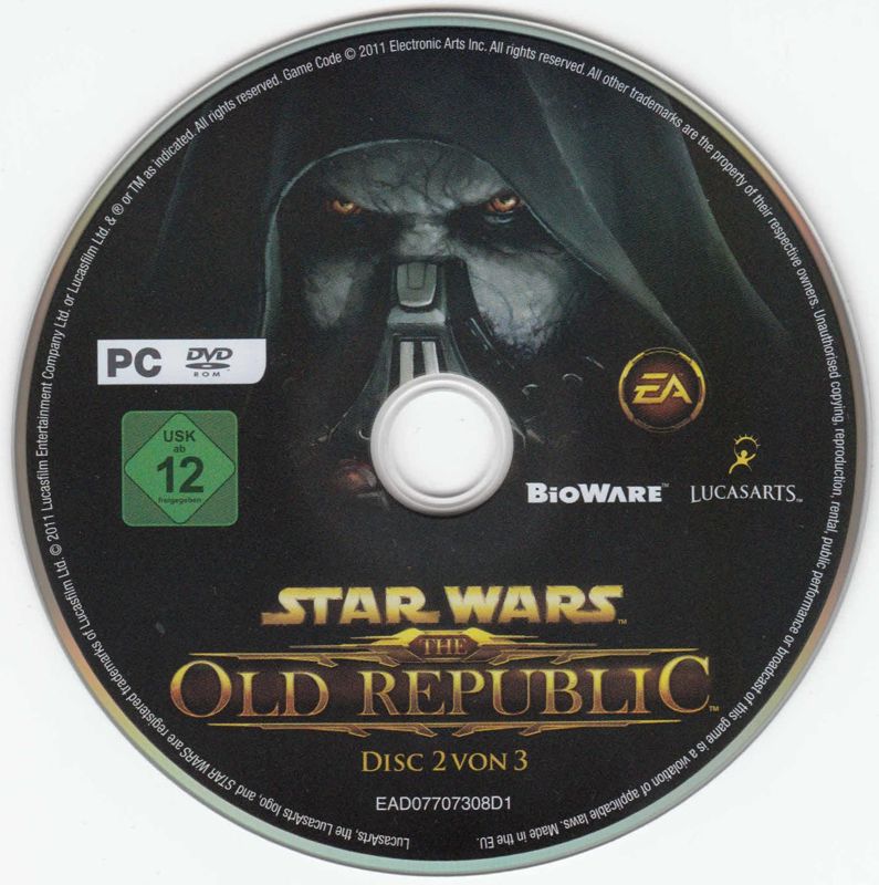 Media for Star Wars: The Old Republic (Windows): Disc 2