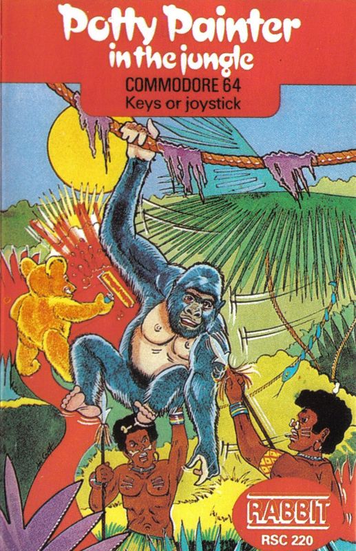 Front Cover for Potty Painter in the Jungle (Commodore 64)