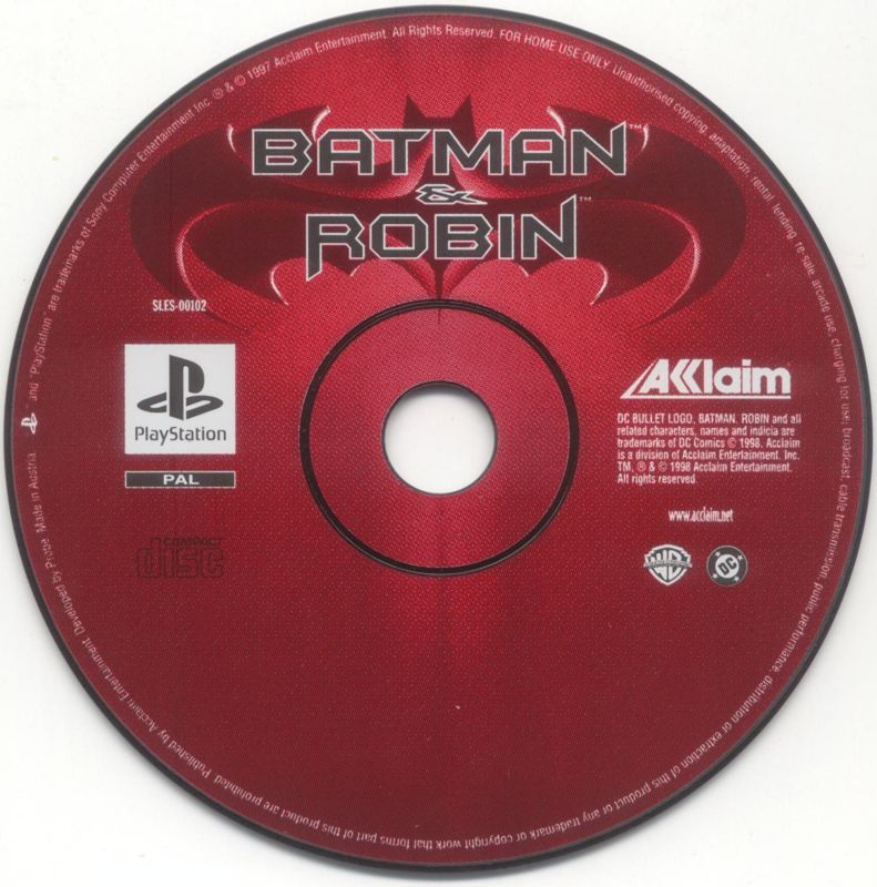 Media for Batman & Robin (PlayStation)