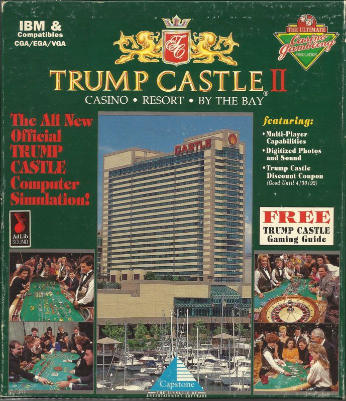 Front Cover for Trump Castle II (DOS) (5.25" Release)