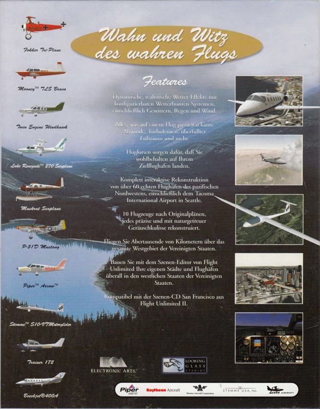 Back Cover for Flight Unlimited III (Windows)