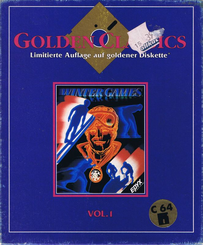 Front Cover for Winter Games (Commodore 64) (Golden Classics release)