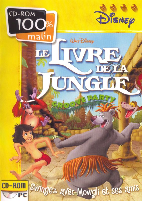 Front Cover for Walt Disney's The Jungle Book: Rhythm n' Groove (Windows) (CD-ROM 100% Malin release (Mindscape 2003))