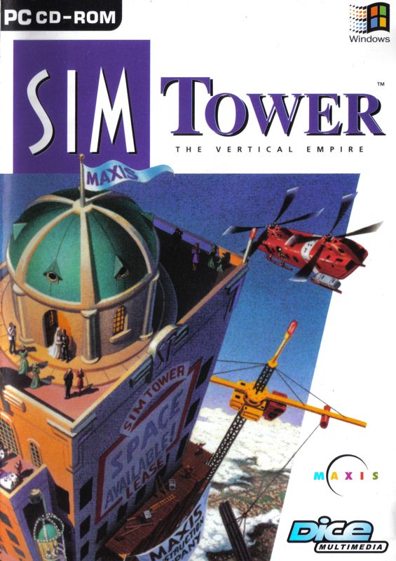 Front Cover for SimTower: The Vertical Empire (Windows 3.x) (Dice Multimedia release)