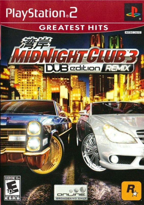 Front Cover for Midnight Club 3: DUB Edition Remix (PlayStation 2) (Greatest Hits release)