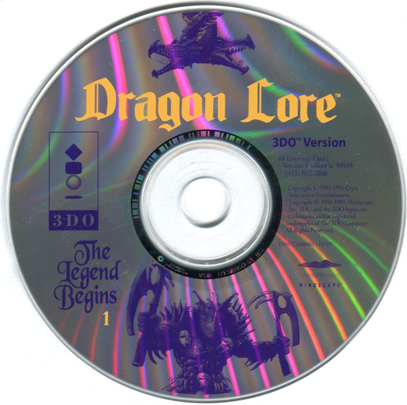 Media for Dragon Lore: The Legend Begins (3DO)
