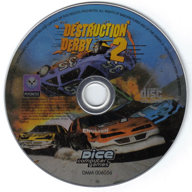 Media for Destruction Derby 2 (Windows) (DICE Multimedia release)