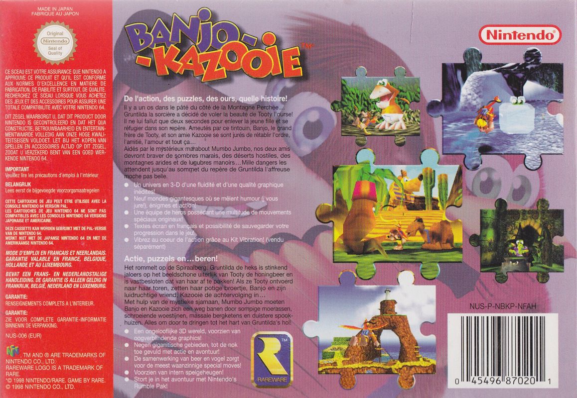 Nintendo 64 Banjo Kazooie FR Box 