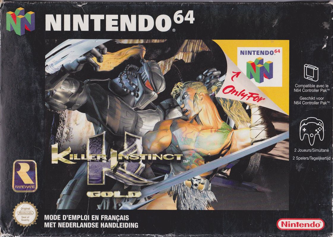 ニンテンドウ64ソフト　北米版 KILLER INSTINCT GOLD (国内版本体動作不可)(状態：箱(内箱含む)・説明書状態難) killer_instinct_gold__09395.