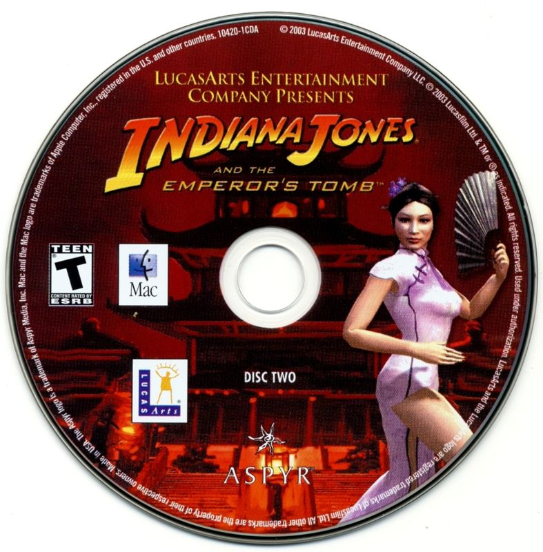 Media for Indiana Jones and the Emperor's Tomb (Macintosh): Disc 2