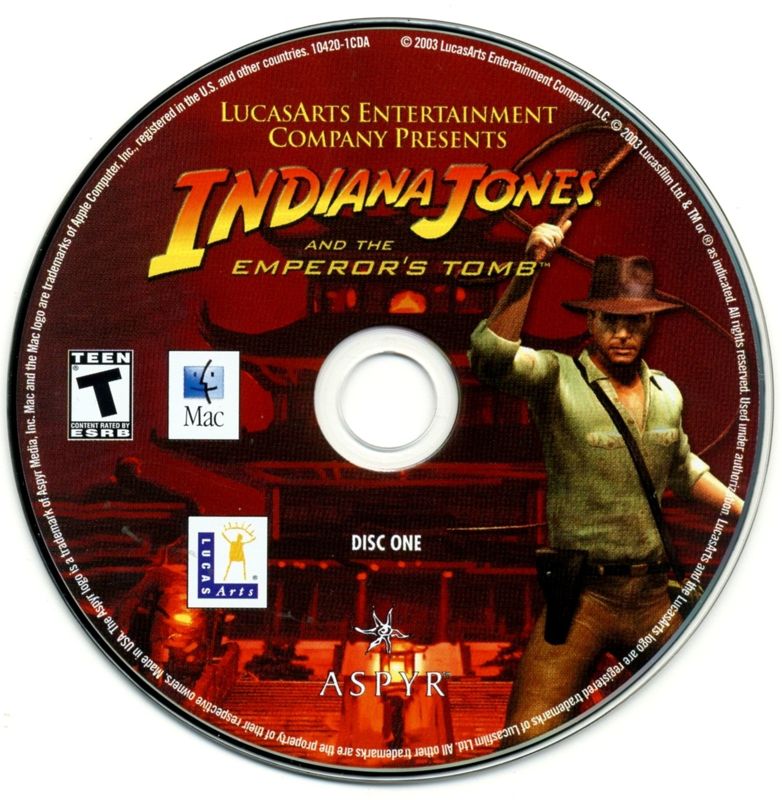 Media for Indiana Jones and the Emperor's Tomb (Macintosh): Disc 1