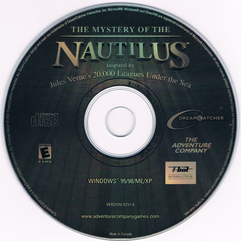 Media for 2 for 1: The Mystery of the Nautilus / The New Adventures of the Time Machine (Windows): The Mystery of the Nautilus disc 1/1