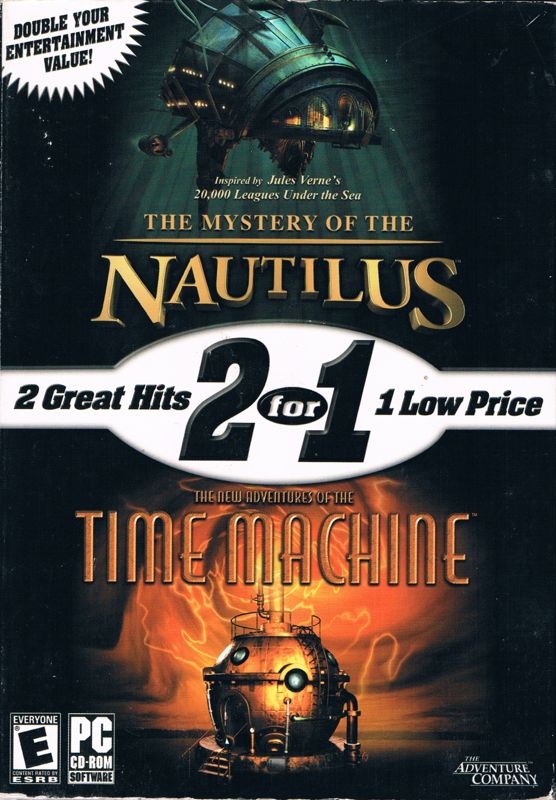 Front Cover for 2 for 1: The Mystery of the Nautilus / The New Adventures of the Time Machine (Windows)