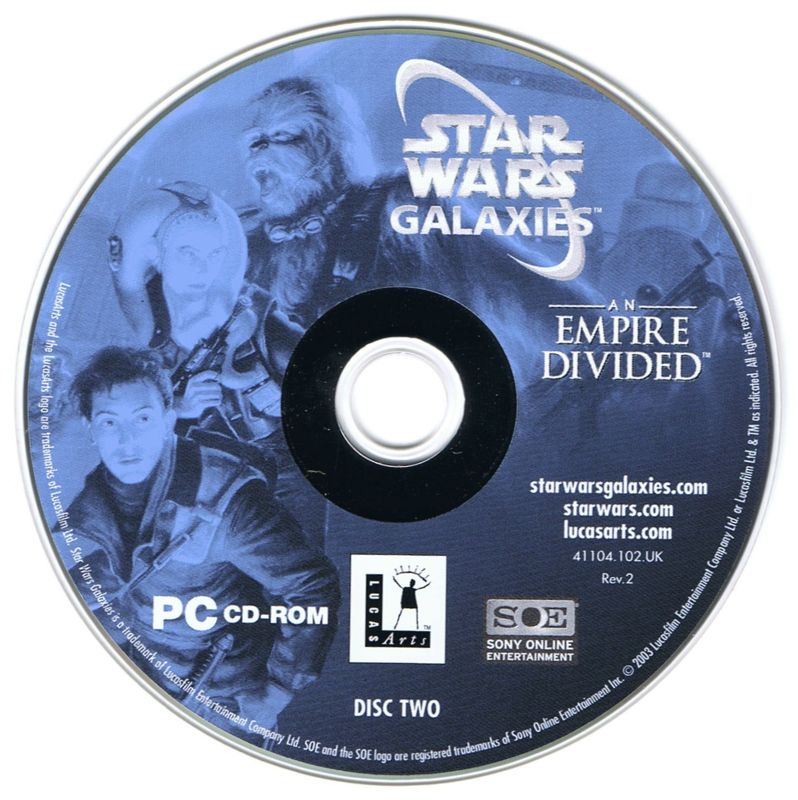 Media for Star Wars: Galaxies - An Empire Divided (Windows): Disc 2