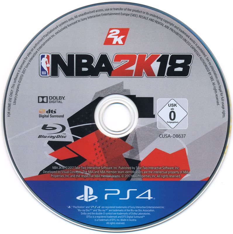 NBA 2K18 cover or packaging material - MobyGames