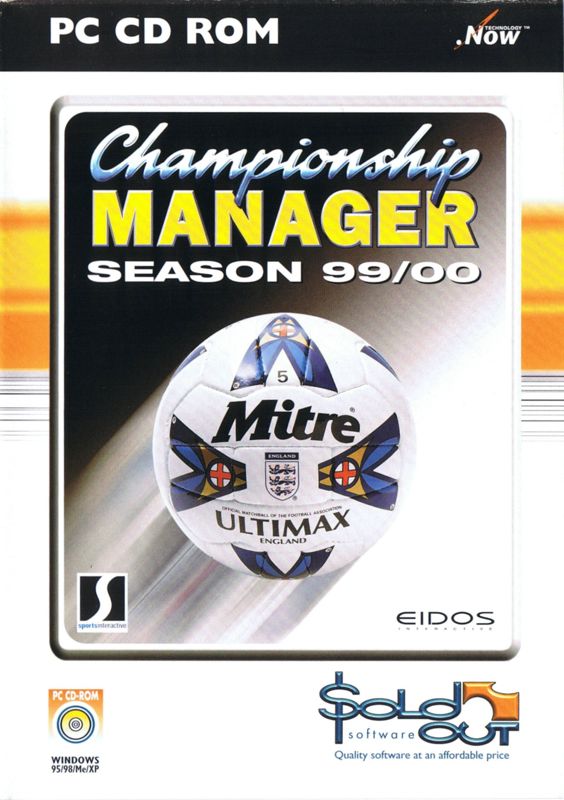 Front Cover for Championship Manager: Season 99/00 (Windows) (Sold Out Software release)