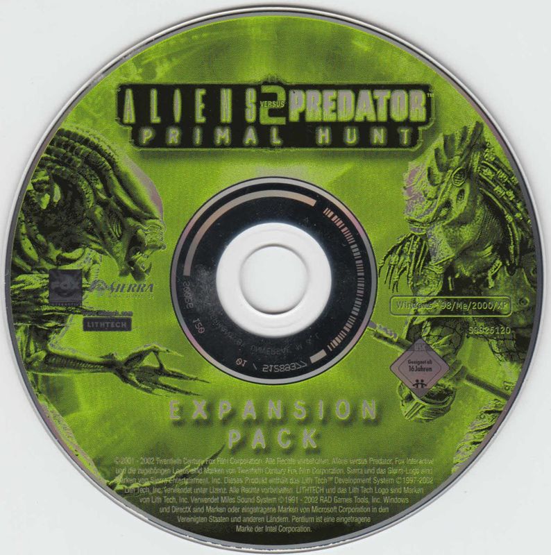 Media for Aliens Versus Predator 2: Primal Hunt (Windows)