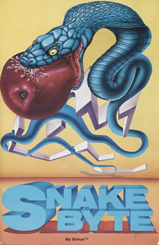 Front Cover for Snake Byte (Apple II) (Store demo copy)