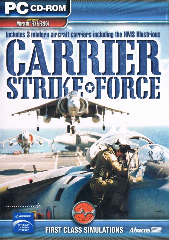 Front Cover for Carrier Strike Force (Windows) (Flipside cover): English