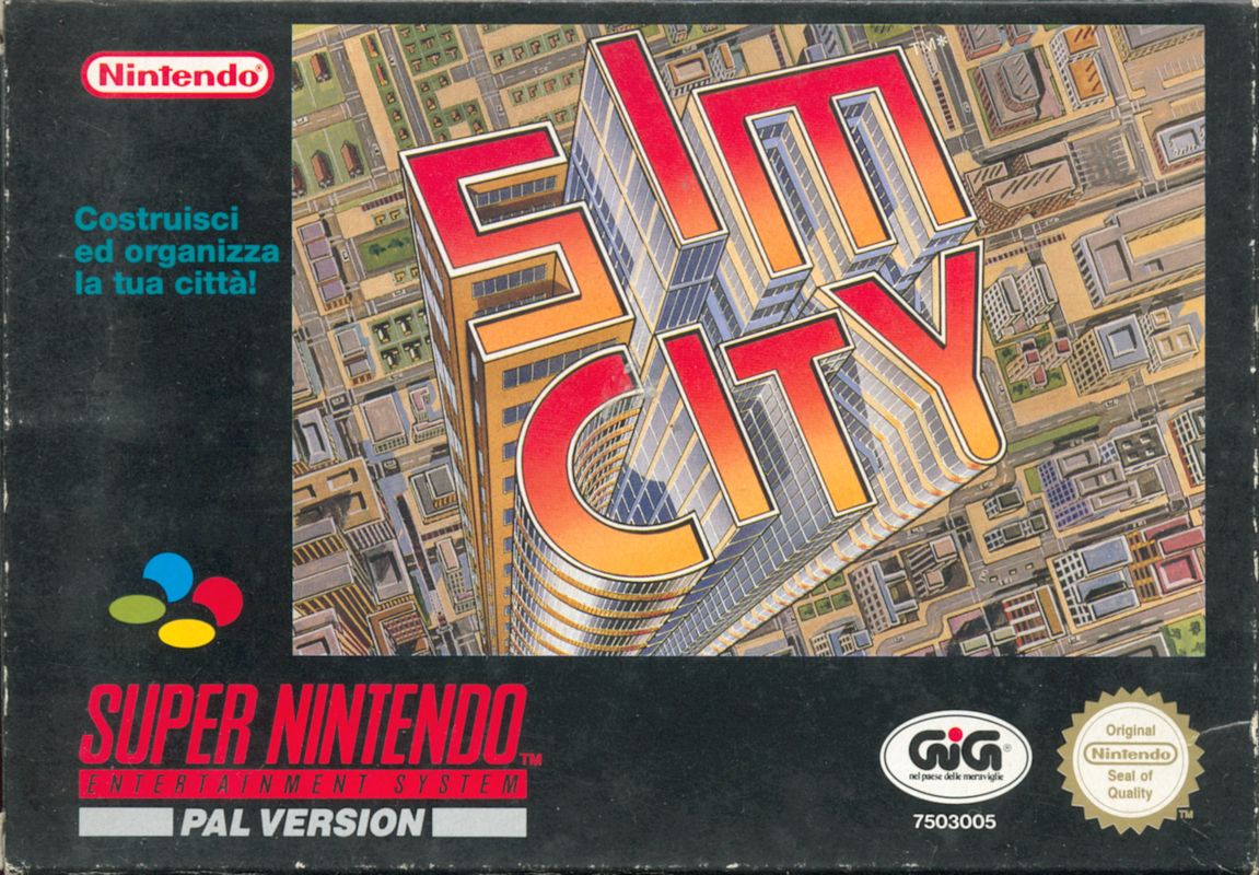 Front Cover for SimCity (SNES)