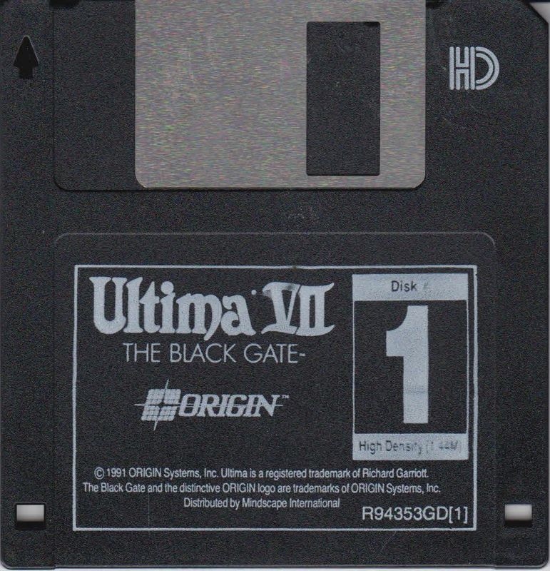Media for Ultima VII: The Black Gate (DOS) (EA re-release): floppy 1/6