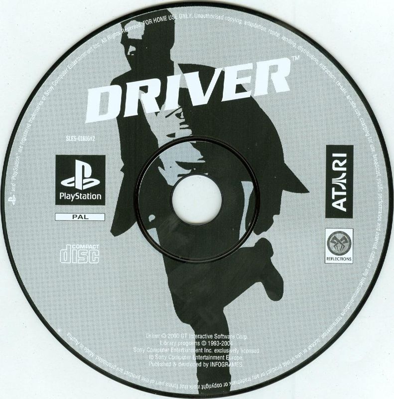 Media for Driver / Driver 2 (PlayStation): <i>Driver</i> disc