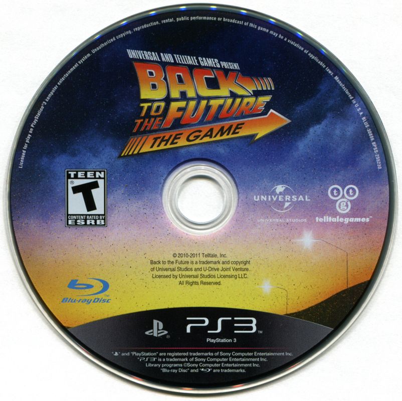 Media for Back to the Future: The Game (PlayStation 3)