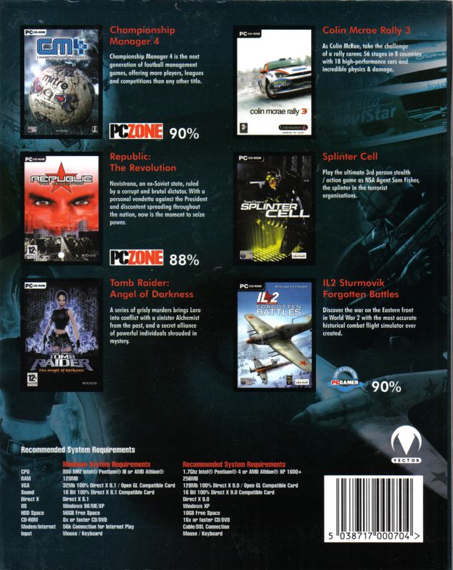 Back Cover for Hitlist 2004 (Windows)