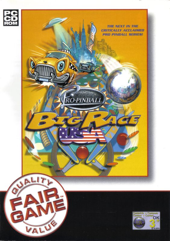 Front Cover for Pro Pinball: Big Race USA (Windows) (Fair Game budget release)
