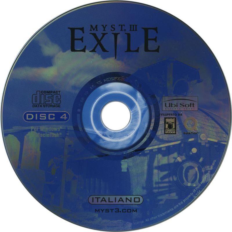 Media for Myst III: Exile (Collector's Edition) (Windows): disc 4