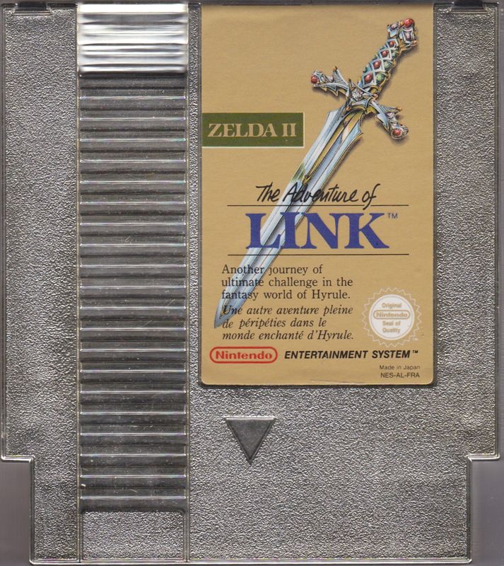 Media for Zelda II: The Adventure of Link (NES): Front