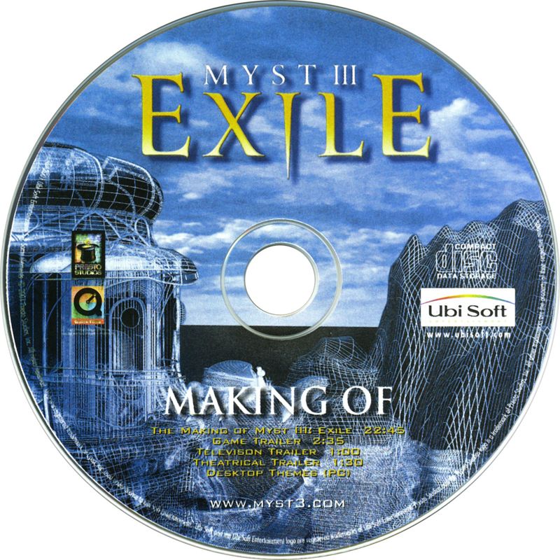 Media for Myst III: Exile (Collector's Edition) (Windows): Making of