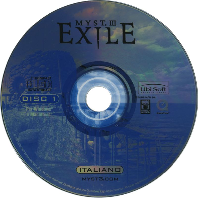 Media for Myst III: Exile (Collector's Edition) (Windows): disc 1