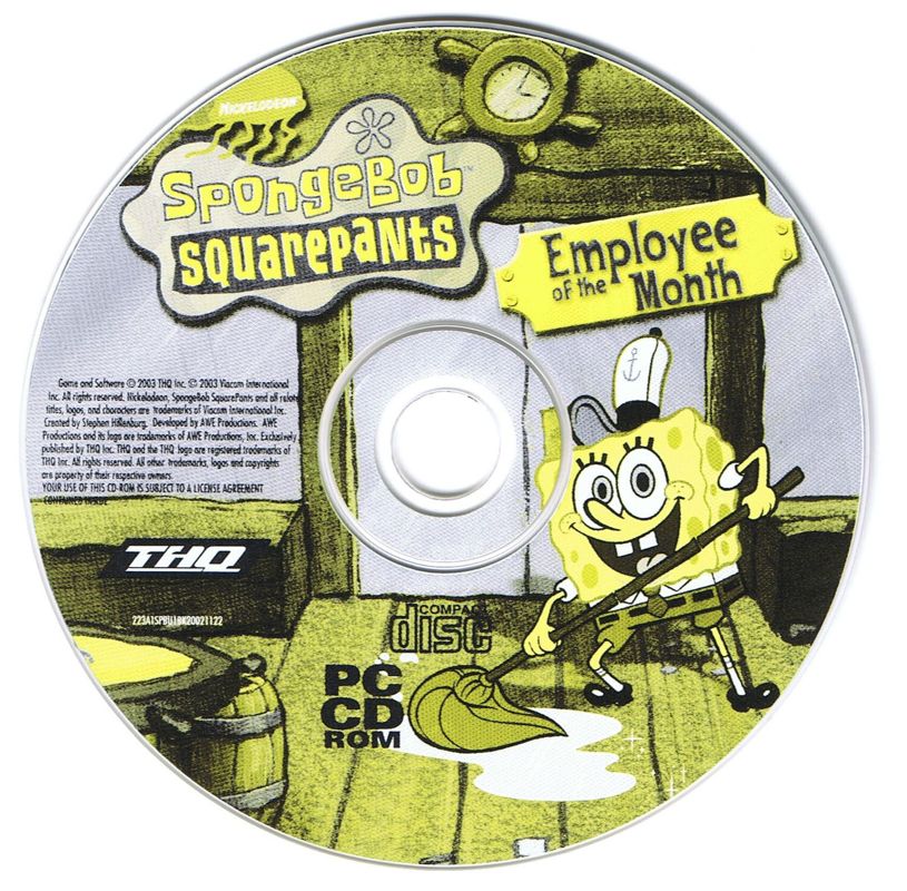 Media for SpongeBob SquarePants: Employee of the Month (Windows): Game Disc