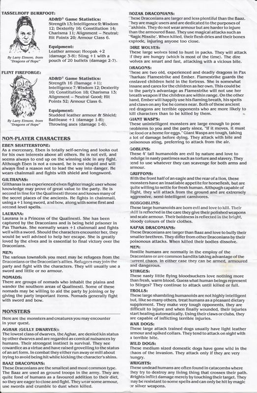 Manual for Dragons of Flame (Commodore 64) (US GOLD 5.25 Floppy Disk Version.): Page 2