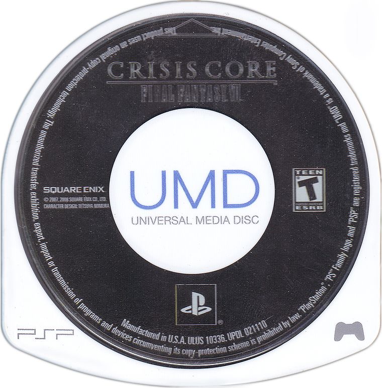Media for Crisis Core: Final Fantasy VII (PSP) (Metallic foil cover)